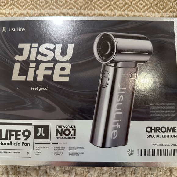 Silver Handheld Fan - Picture 1 of 6